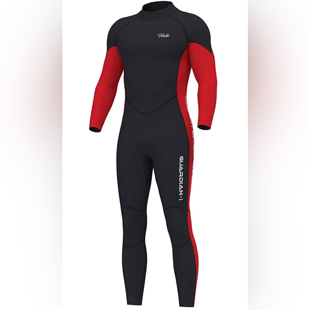 Hevto Men Wetsuits 3/2mm Neoprene Surfing Swimming Diving SUP Full Suit